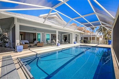 South facing oversized pool deck with extensive se