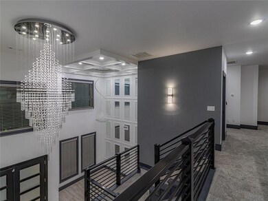 View from upstair of dining room.