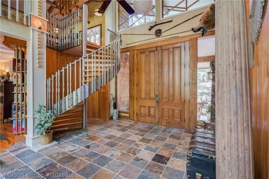 Entry Hall looking up to loft