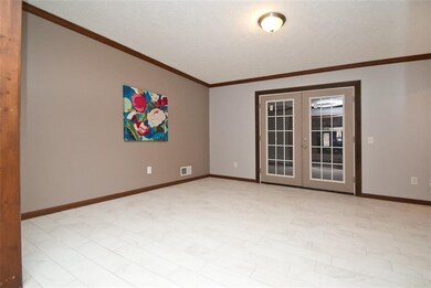 Large dining room with new tile and paint. new fre