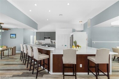Kitchen featuring stainless steel appliances, gray