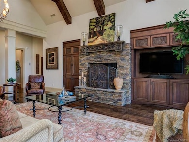 Wood burning or gas fireplace and custom built-ins