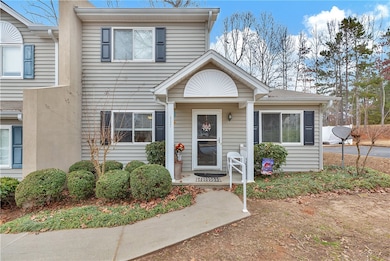 Covered Porch on this end unit.