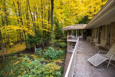 Great views of the serene backyard.
