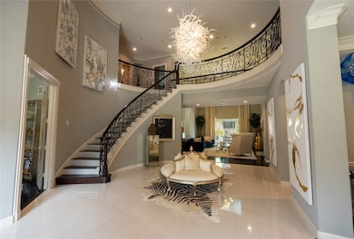 This is a spacious and elegantly designed entryway