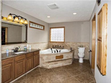 Expanded master bath! The walk in closet is the en