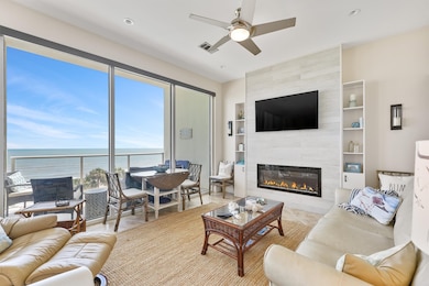 Upgraded electric fireplace to give the condo a mo