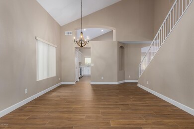 Vaulted ceilings as you enter.