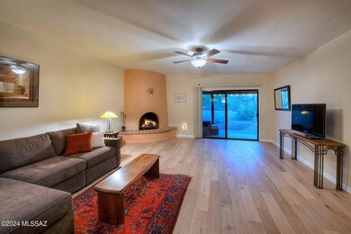 Living Room with Beehive Fireplace