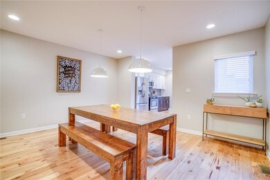 The dining room is spacious and great for entertai