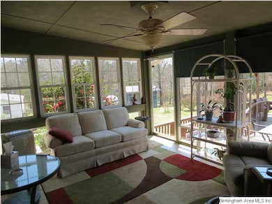 Beautiful sunroom offers lots of natural light.
