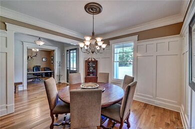 Beautiful hardwood floors and crown molding
