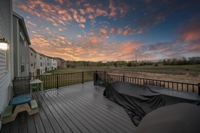 This deck overlooks a wetland and gets the most stunning sunsets