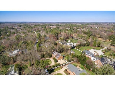 Aerial view of neighborhood