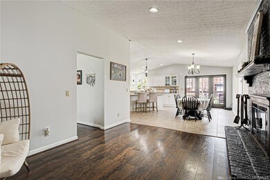 Kitchen and sitting area