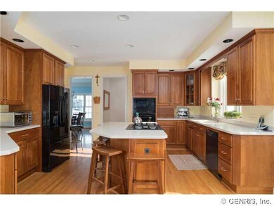 Kitchen. Gas cook-top, built-ins ovens, French doo