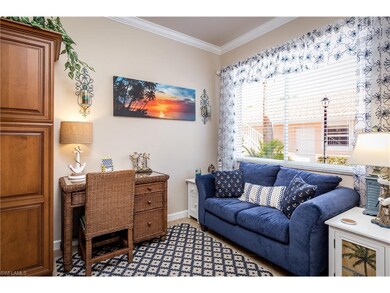 Cozy Sitting Area with a Desk...