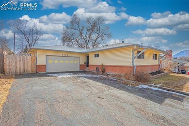 Single story home with a garage