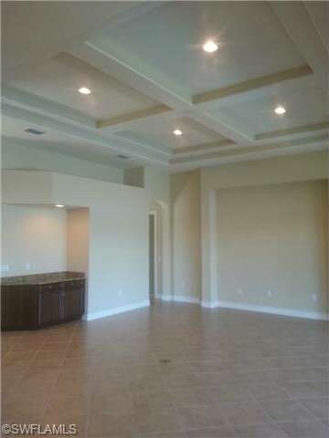 Large Great Room with Dry Bar and Coffered Ceiling