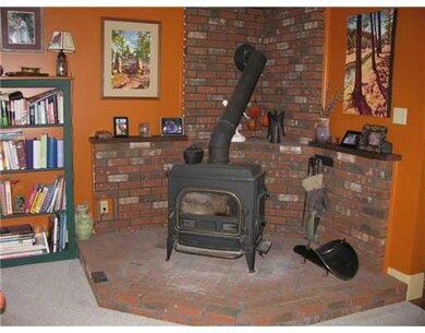 Living Room. Wood stove
