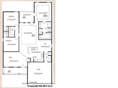 Artist rendering of floorplan.