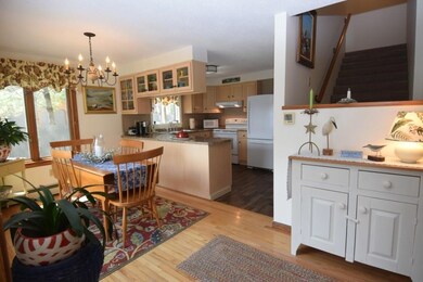 Dining room and kitchen
