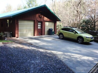 and front entry into garage
