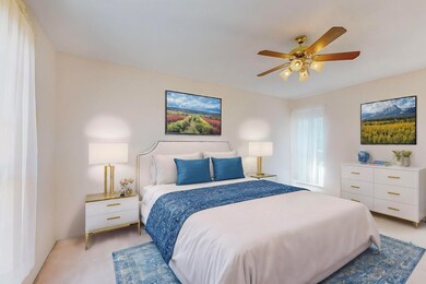 virtually staged image of master bedroom