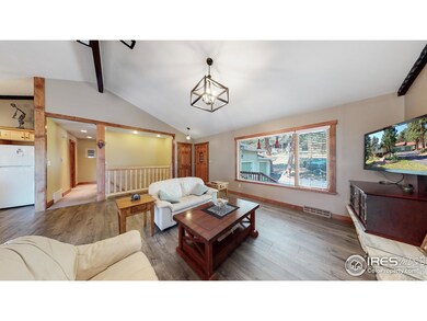 Vinyl plank flooring and lots of living space in this great room.