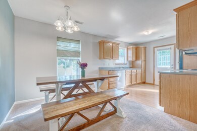 Spacious dining area