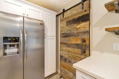 Reclaimed Wood Door to Pantry