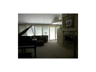 Living Room with see-thru fireplace