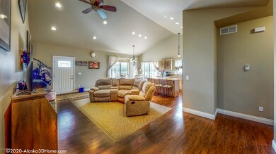 View to the front door