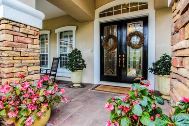 Custom Stonework and Tile at Entry