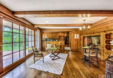 Family Den With Amazing 1950s Custom knotty pine d
