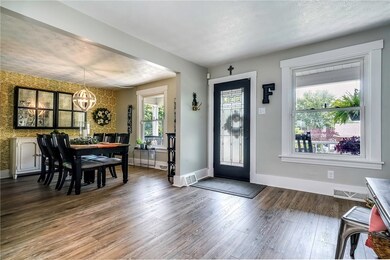 Dining area off entry is ideal place to enjoy a fa