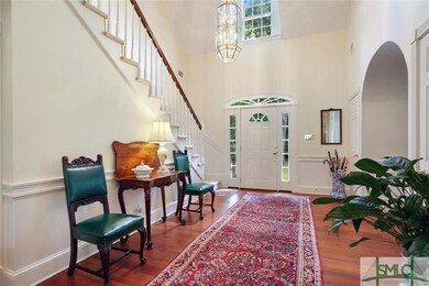 2 story entry with heart pine floors