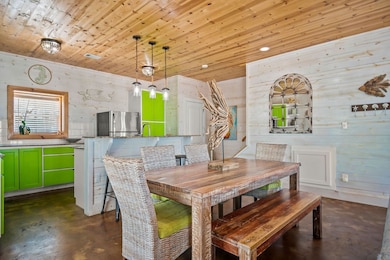 Open kitchen and dining
