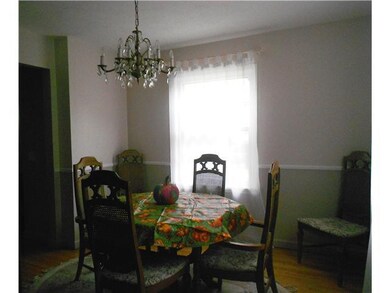 Dining Room Dining rm with chair rail and hardwood