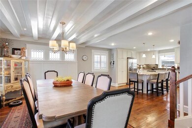 Perfect dining area is open to both living room an