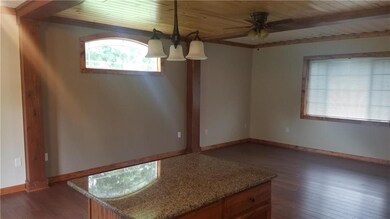 View from kitchen to living area.