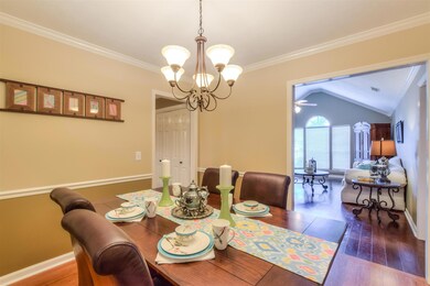 Formal dining room - next to living room and kitchen.  Just enough privacy - yet a great flow to connecting rooms