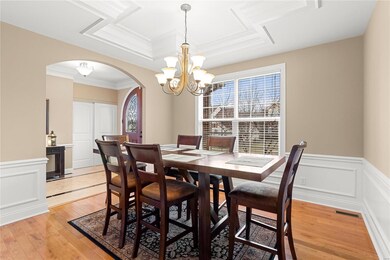 Tri-ceilings, formal dining room