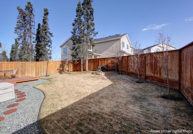 Private fenced Yard
