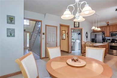 View of kitchen floor plan, laundry and foyer.