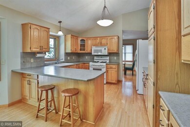The kitchen is conveniently located between the fo