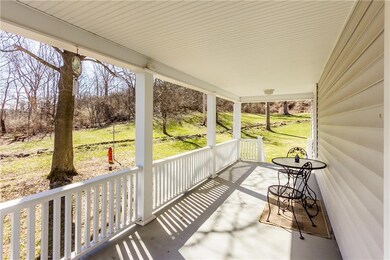 Nature views from the charming front porch