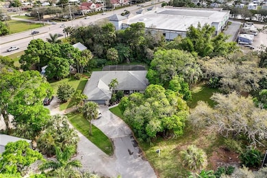 Birds eye view of property