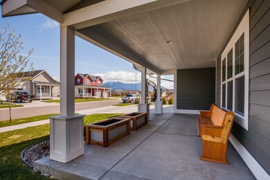 Relaxing front porch with mountain views