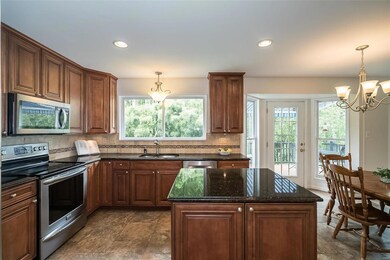 The 11 x 11 Kitchen has been updated by this owner